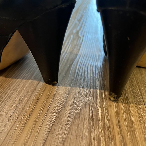 BCBG Black Lace-up Heels (size 9) - Picture 6 of 6